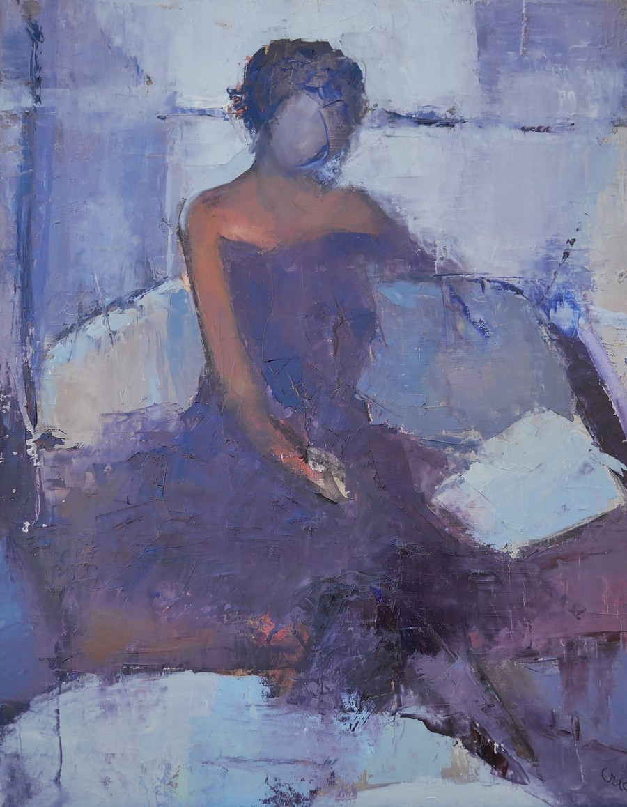 Coussin bleu